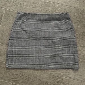 plaid mini skirt